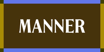 Manner